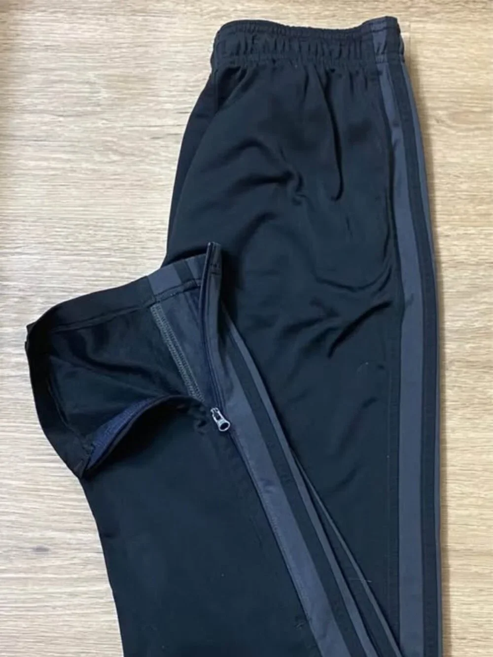Adidas Men’s Black Primegreen 3-Stripe Tricot Soccer Track Pants Size Small